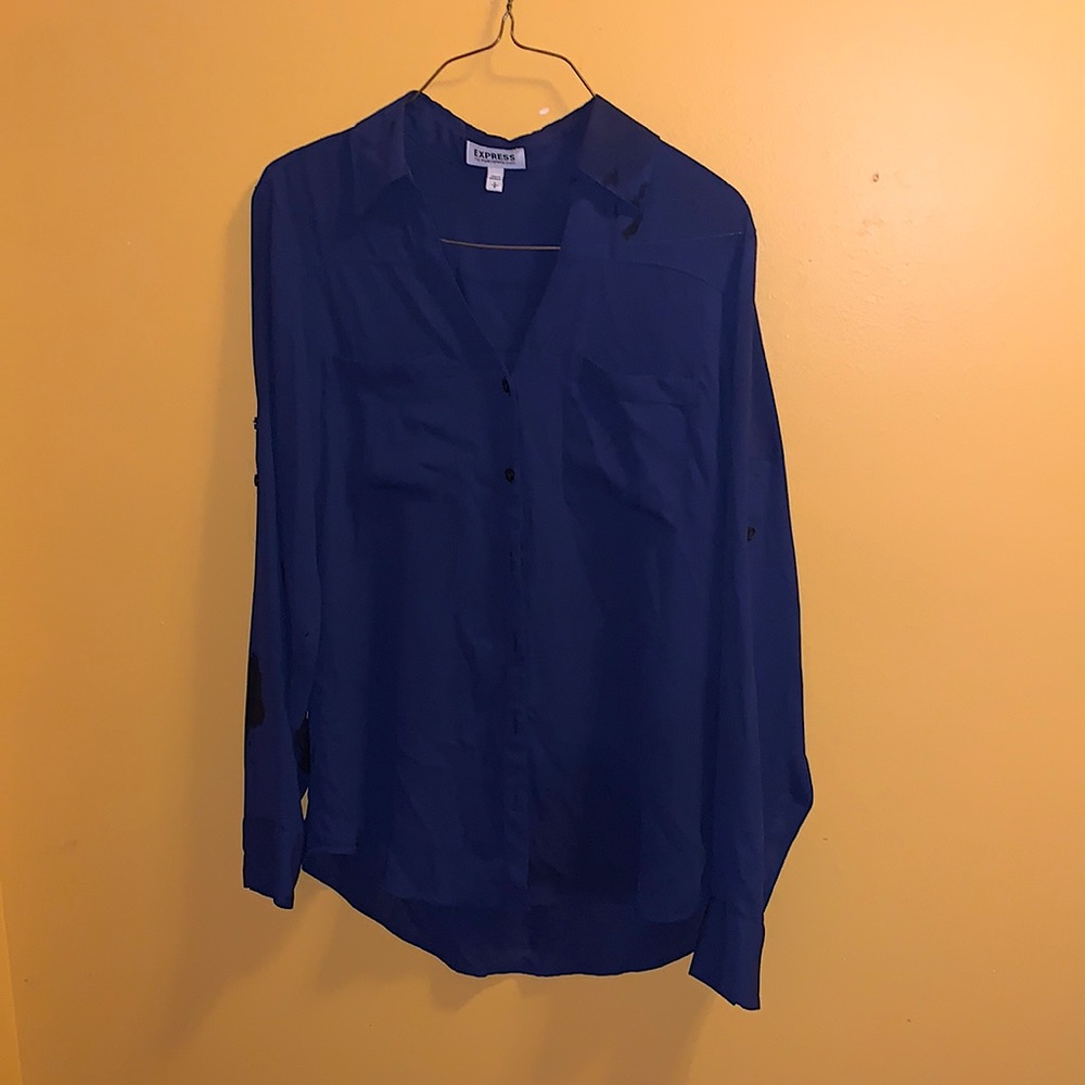 Express Portfino shirt size small navy